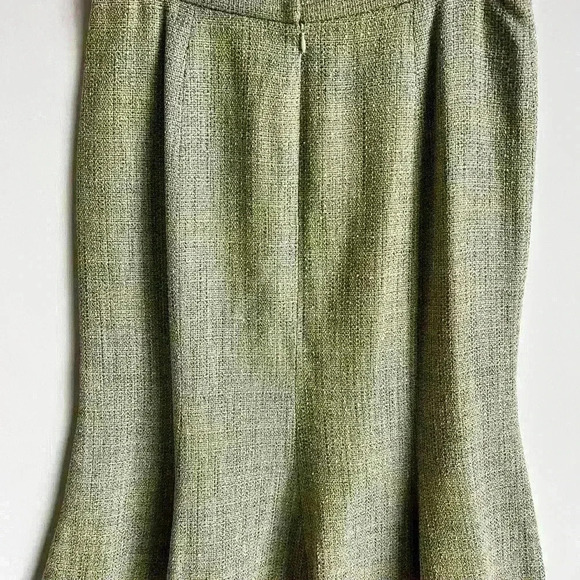 Neiman Marcus Tweed Silk Blend MIDI Flare Skirt - Picture 2 of 6